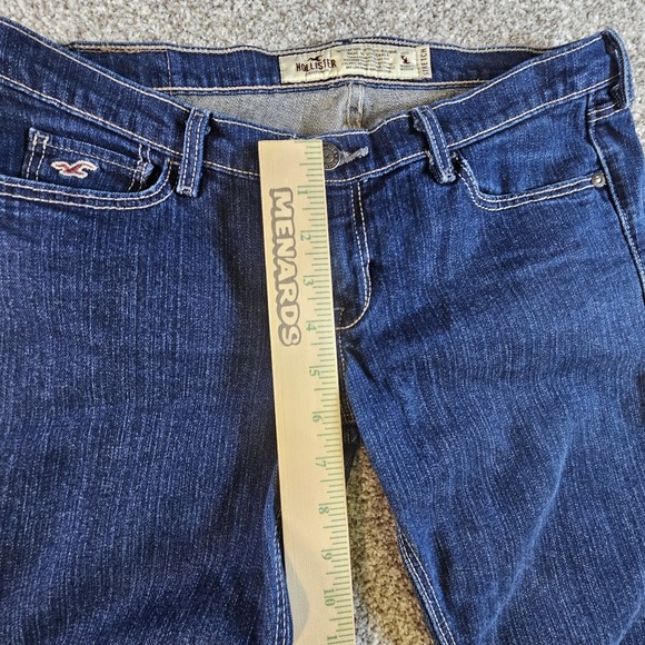 Hollister CaliforniaClassic Stretch Low-Rise Stretch 5L Womens Dark Jeans - Picture 6 of 13